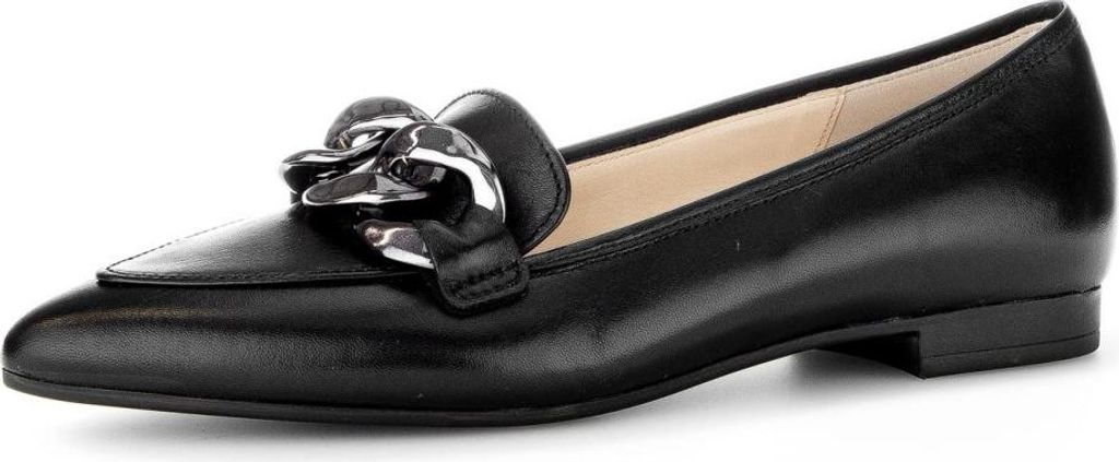 Gabor Slipper & Mokassin 301.27, Glattleder, Schwarz, Damen
