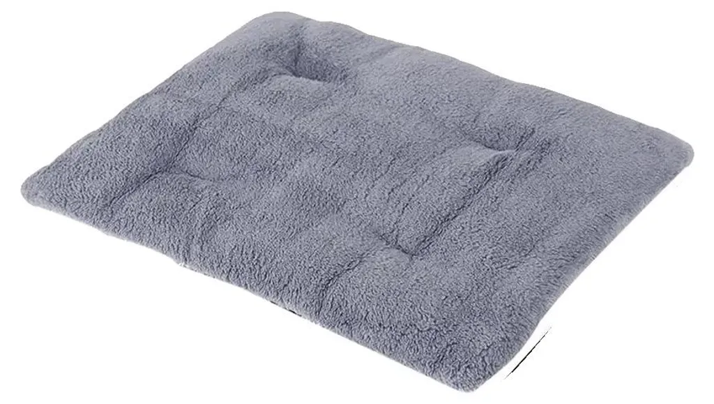 Tapis pour chat XL chaud pour hiver gris argenté sol froid sécurité