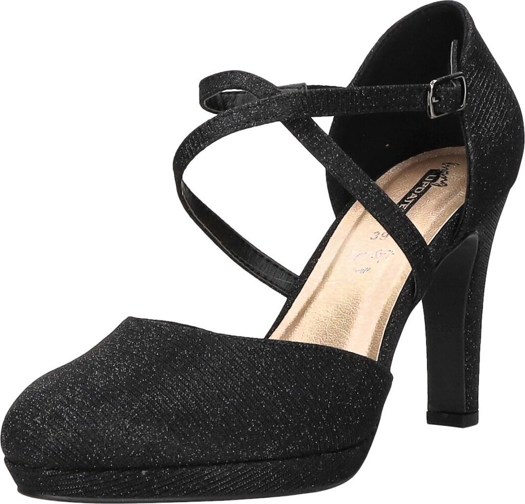 living UPDATED Damen-Pumps Glitter-Schwarz, Farbe:schwarz, Produktbild 