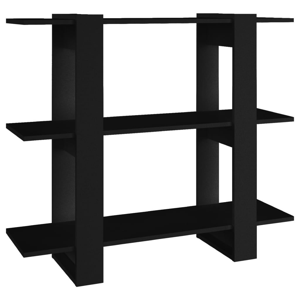 (Robust Möbel)Bücherregal/Raumteiler - Bücherschrank/Standregal Langlebiges - Schwarz 100x30x87cm - Bücherregale DEMöbel457215