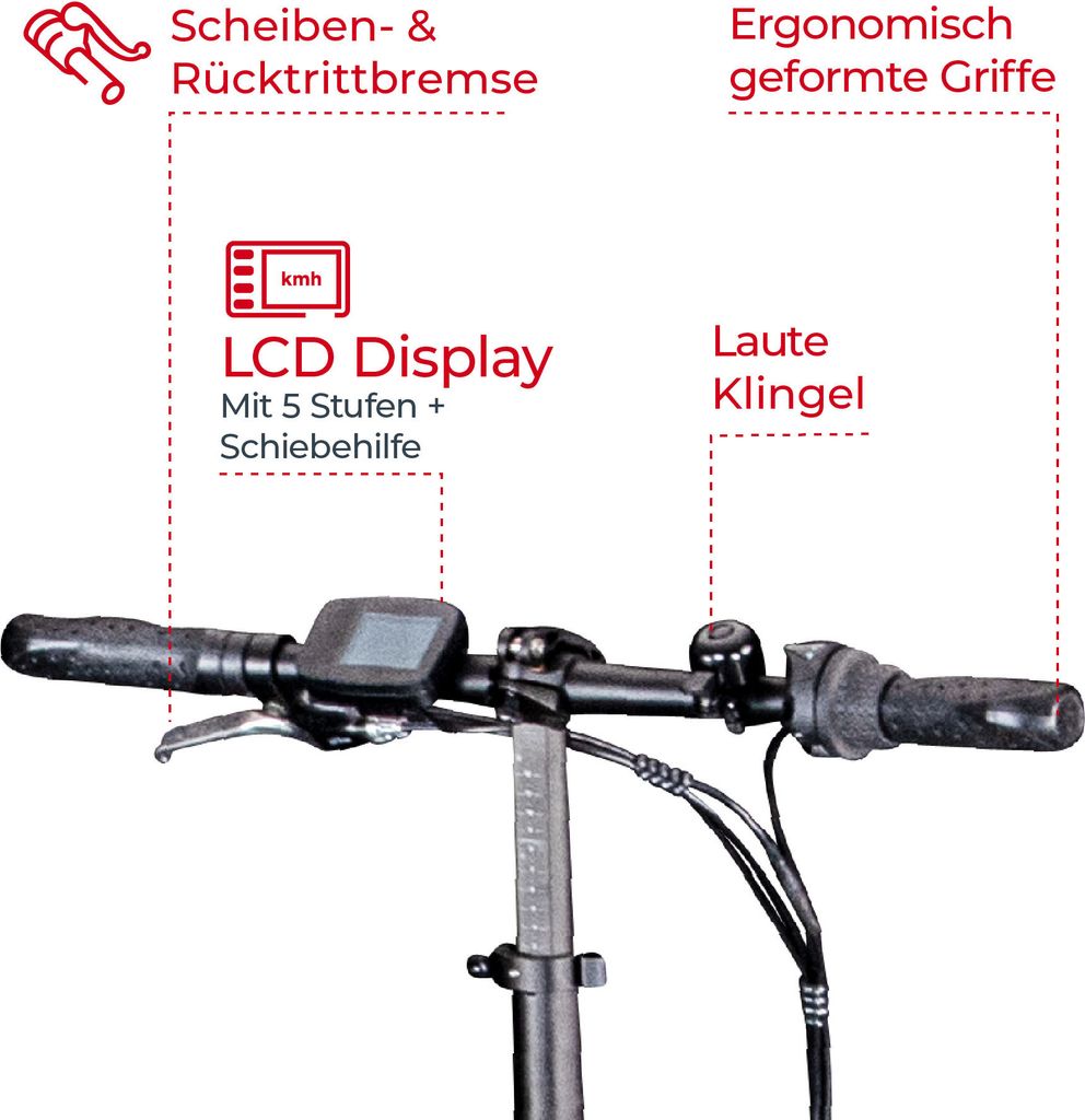 Zündapp ZXT20 E Bike 20 Zoll E Klapprad Tiefeinsteiger 3 Produktbild 6