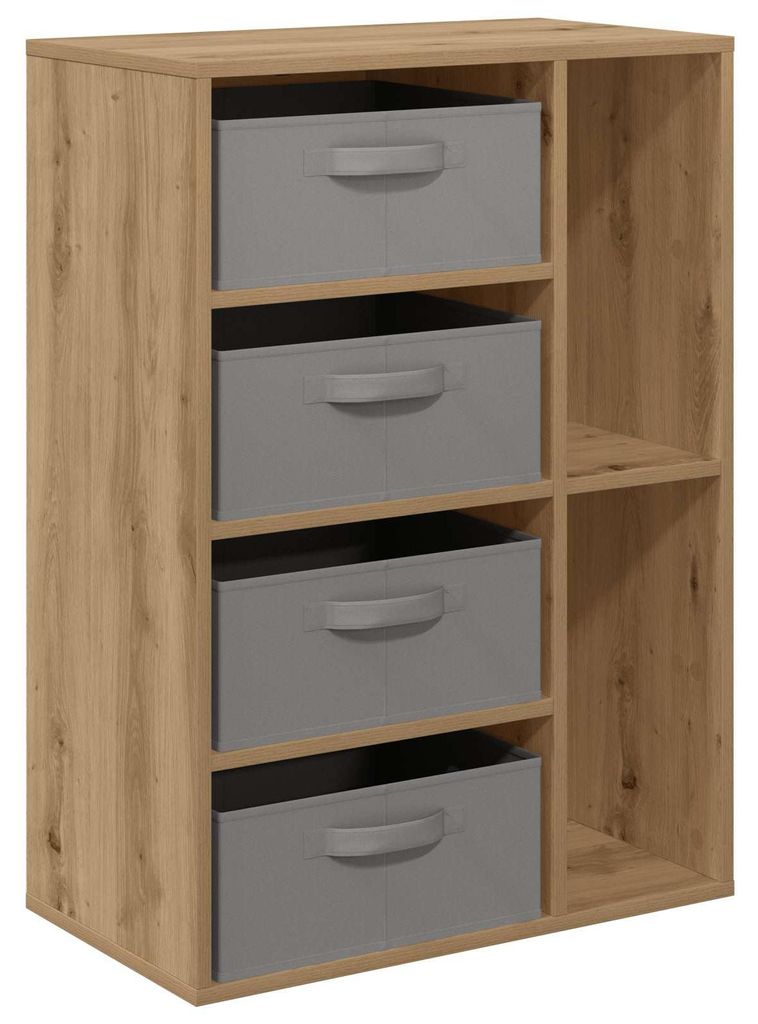 Sideboard mit Schubladen Artisan-Eiche 60 x 33,5 x 84 cm