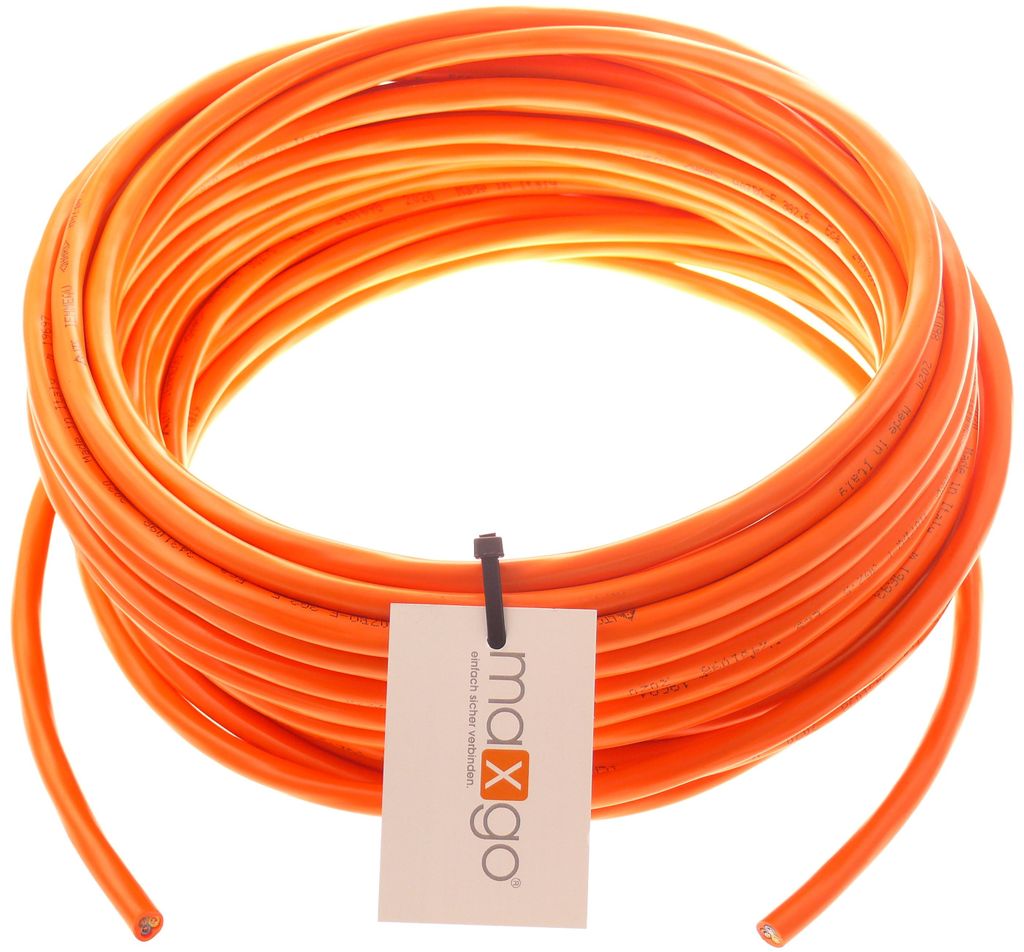 PUR-Leitung H07BQ-F 3G2,5 (3x2,5 mm²) Orange 5-50m, Produktbild 