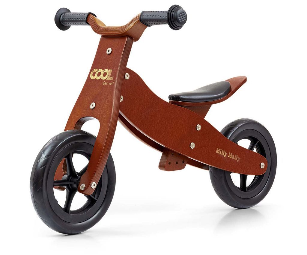 Milly Mally Ride On 2 in 1 Look Dark Natural dřevěné Obrázek produktu 17