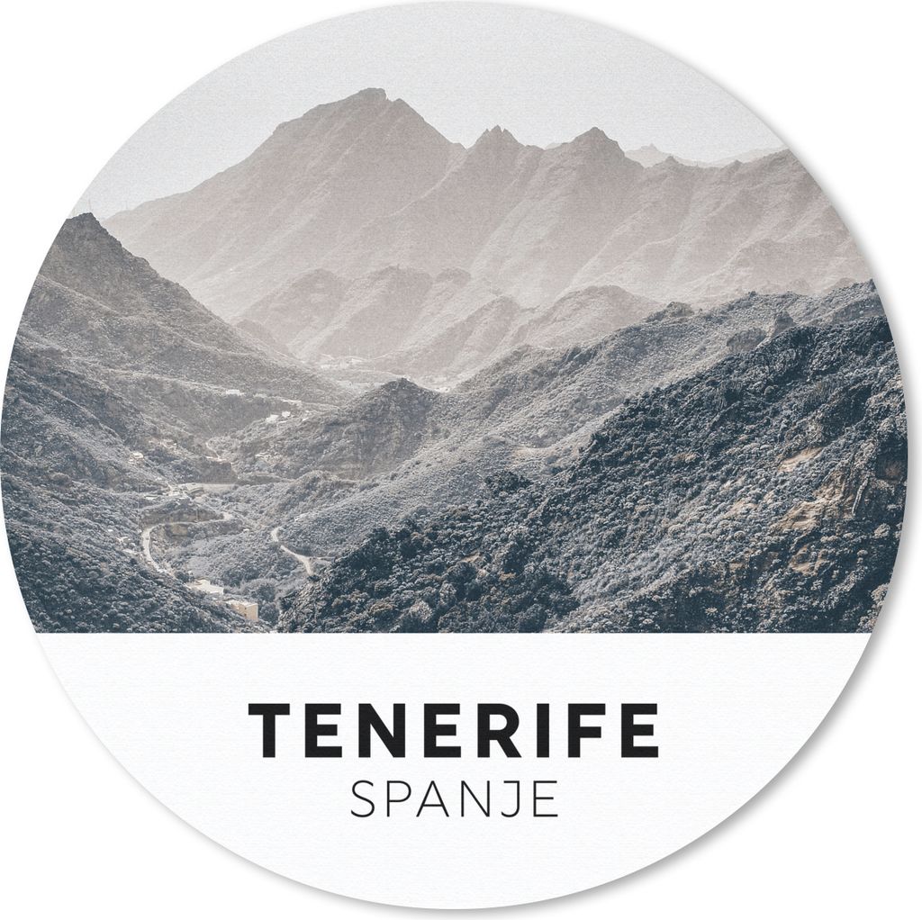 MuchoWow Mauspad Mousepad Teneriffa - Spanien - Berge 30x30 cm - Mousepads - Maus Mat - Pad - Mausunterlage - Tischunterlage - Schreibtischmatten