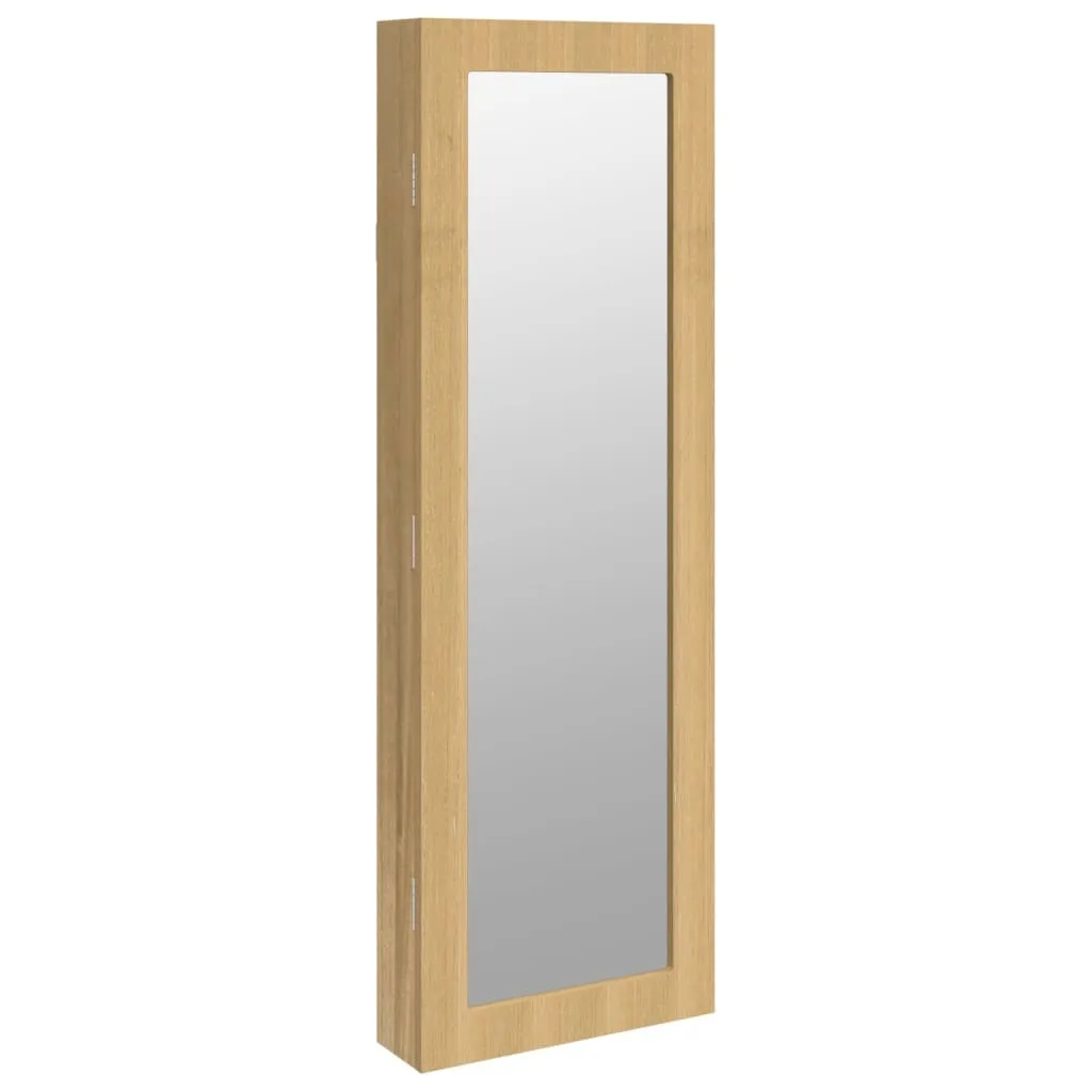 Armadietto Portagioie vidaXL 30x8,5x90 cm - Legno Ingegnerizzato e Vetro
