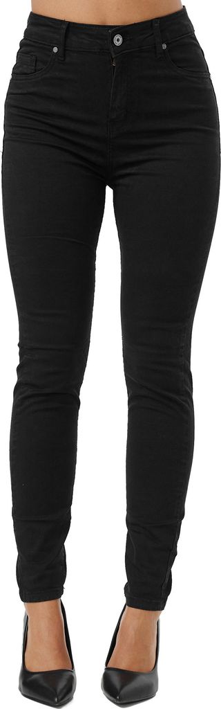 Tazzio Damen Skinny Fit High Rise Jeans F103 Schwarz 40