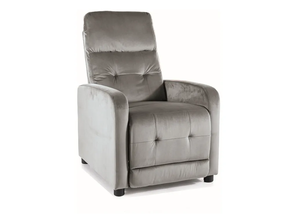 Fauteuil relax inclinable VALER 1 gris idéal pour salon ou lecture