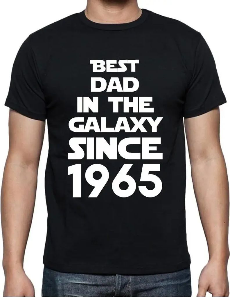 Herren Grafik T-Shirt Bester Vater der Galaxis seit 1965 – Best Dad in the Galaxy Since 1965 – Geschenk 59. Geburtstag Jahrestag 59 Jahre Jubil...