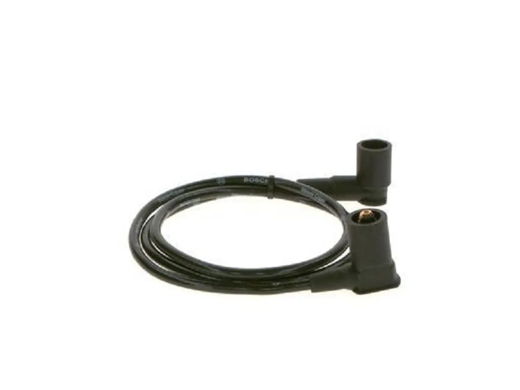 Câble d'allumage haute tension en silicone noir pour moteur thermique