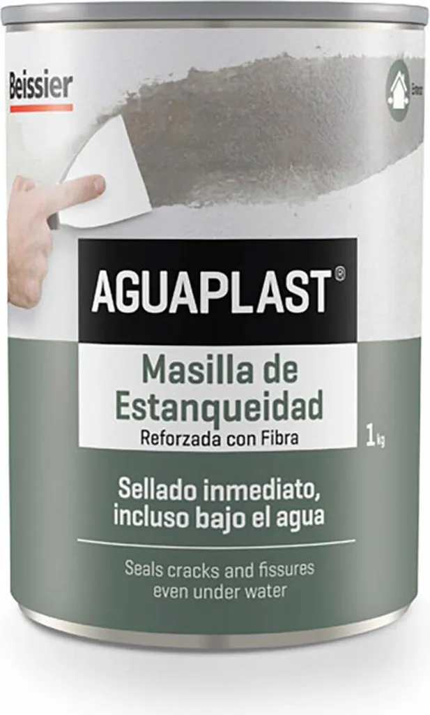 Enduit d'étanchéité Aguaplast 1 kg gris pour réparation de fissure extérieure