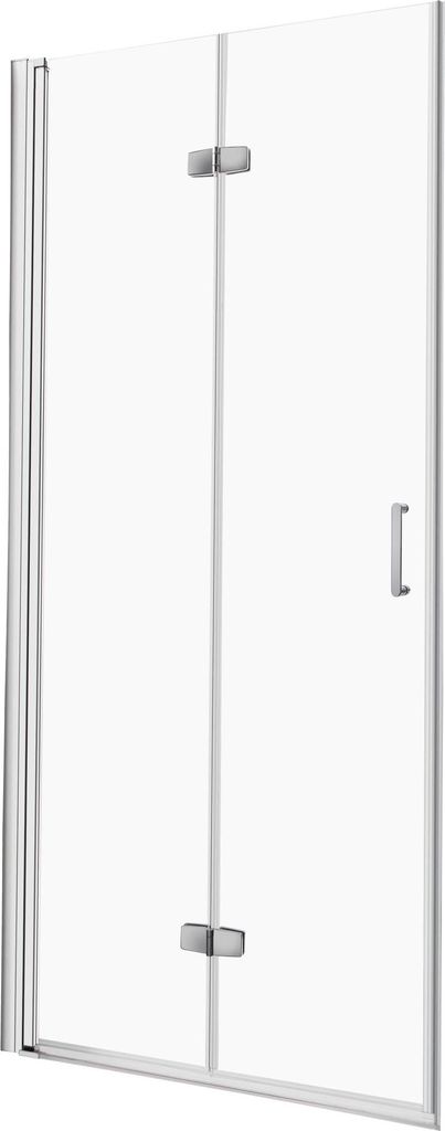 Kerra Duschtür Style 90 cm, Falttür, Chromprofile, 6mm ESG transparent Sicherheitsglas mit KERRA PROTECT Schutzschicht