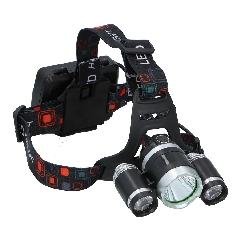 Lampe frontale de camping 3 LED idéale pour la randonnée et bivouac