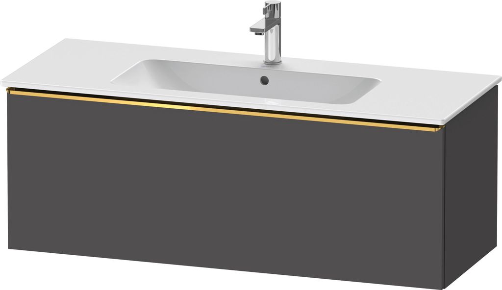 Duravit D-Neo Waschtischunterbau wandhängend, 1210x440x462mm, 1 Auszug, mit Griff Gold poliert, DE4264034490000
