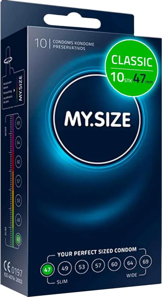 Préservatifs MY.SIZE Pro Taille 47 mm - Boîte de 10 Pièces Standard