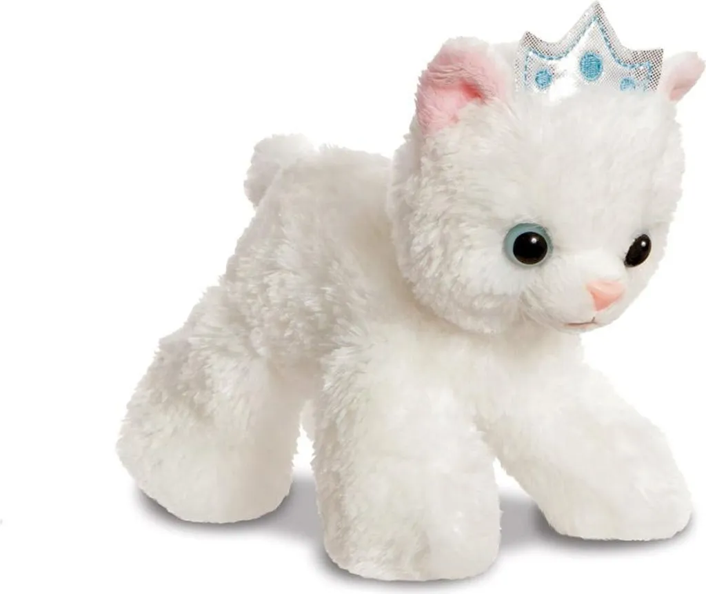 Peluche Chaton Fancy Arc-en-ciel : Le Doudou Nomade de 21 cm sans Perte