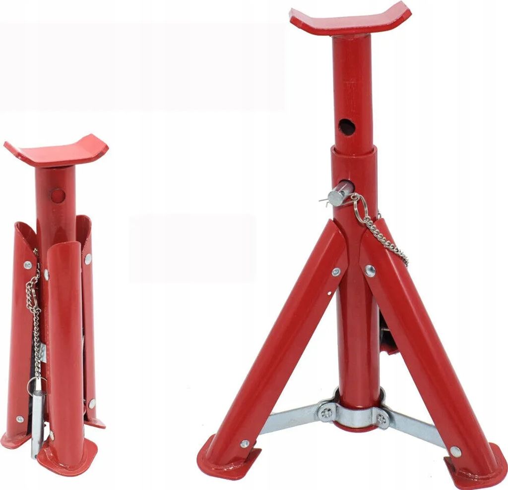 GEKO | Abstellböcke, höhenverstellbar 275–365mm, Unterstellböcke, Wagenbock, Werkstattstände, Wagenheber