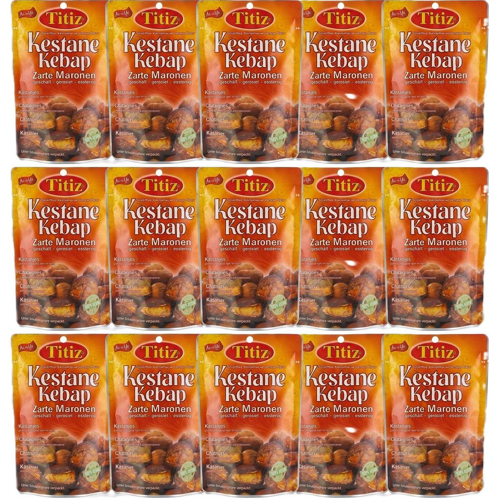 15x125g Titiz geschälte Maronen geröstet Essfertig Produktbild 