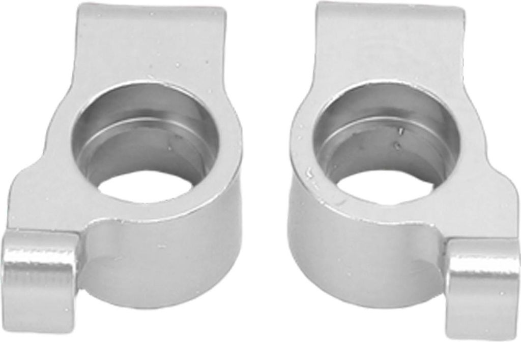 2pcs hintere Lenkbecher für 1/24 Skala RC -Autolegierung Material Ersatzteile links und rechts Silber