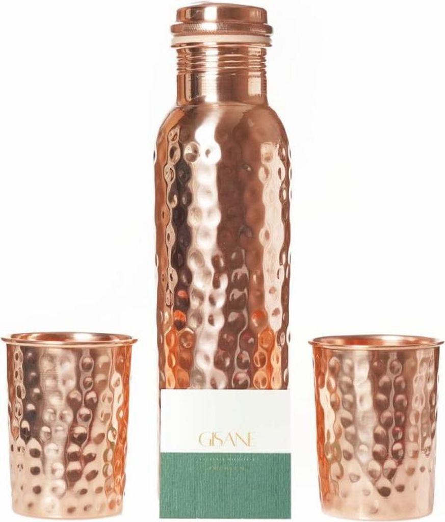Set in rame DEHLI: bottiglia da 950 ml + 2 tazze da 250 ml Immagine del prodotto 