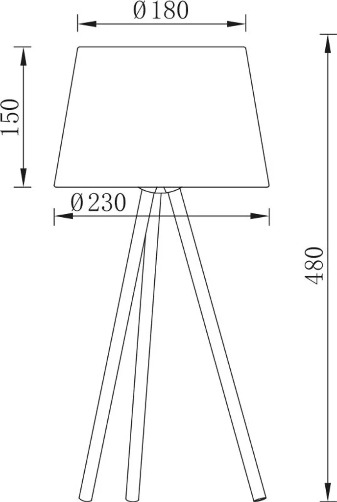 Lampe d'Appoint E27 48cm Blanche : Éclairage Stable pour Coin Sombre - 3