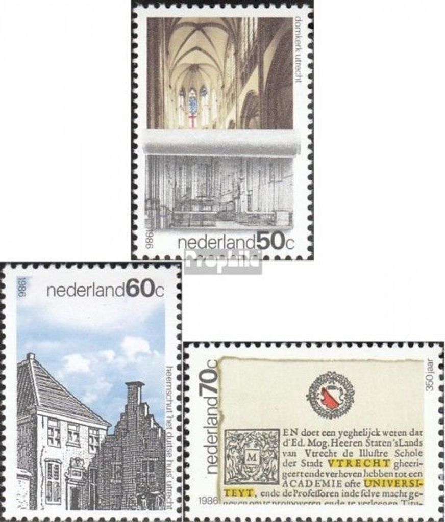 Briefmarken Niederlande 1986 Mi 1294-1296 (kompl.Ausg.) postfrisch Jahresereignisse