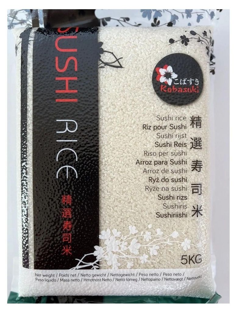 Kobasuki | Riso per sushi a chicco corto - 5 Kg - Bianco - Immagine del prodotto 