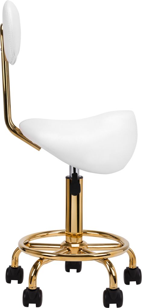 Kosmetikhocker 6001-G gold-weiß Produktbild 2