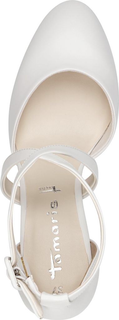 Tamaris Damen Pumps gekreuzte Riemchen Blockabsatz weiches Produktbild 