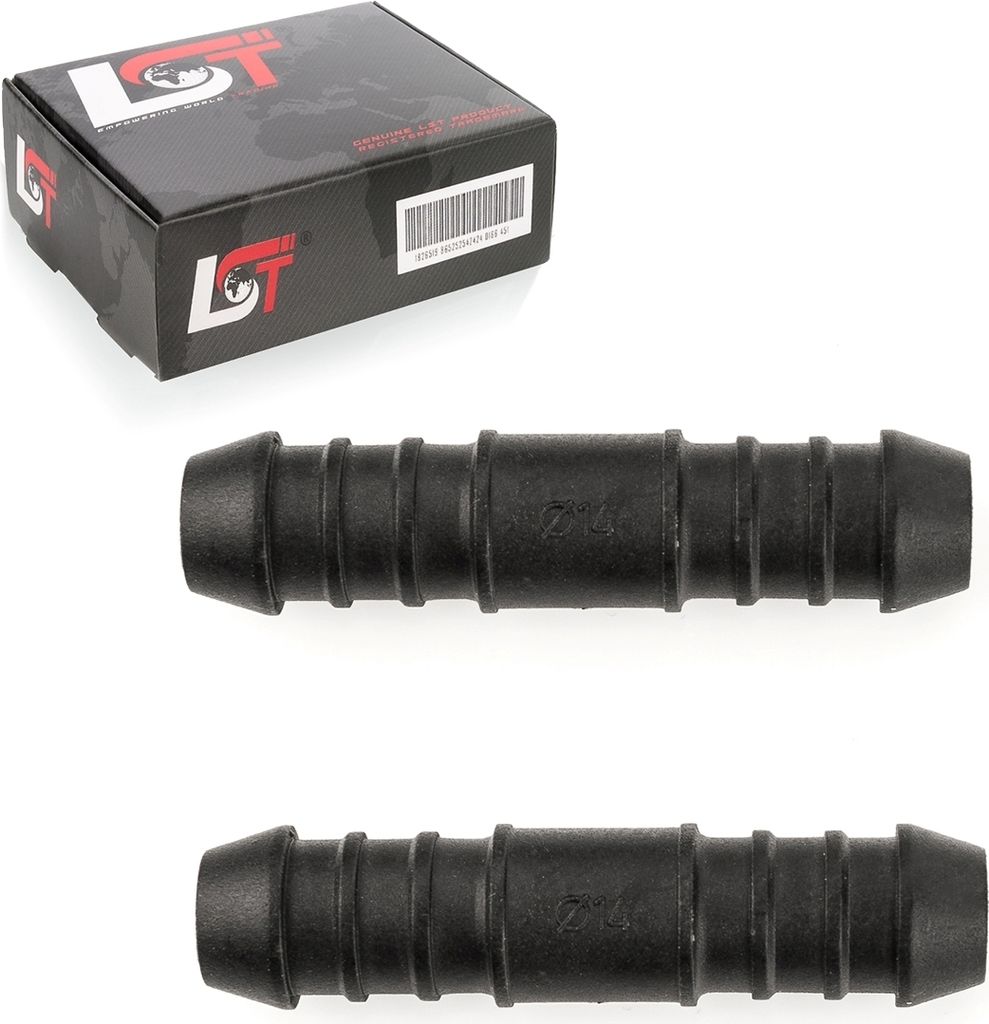 2x Schlauchverbinder Polyamid PA Benzin ölbeständig 14 mm für AUDI PORSCHE