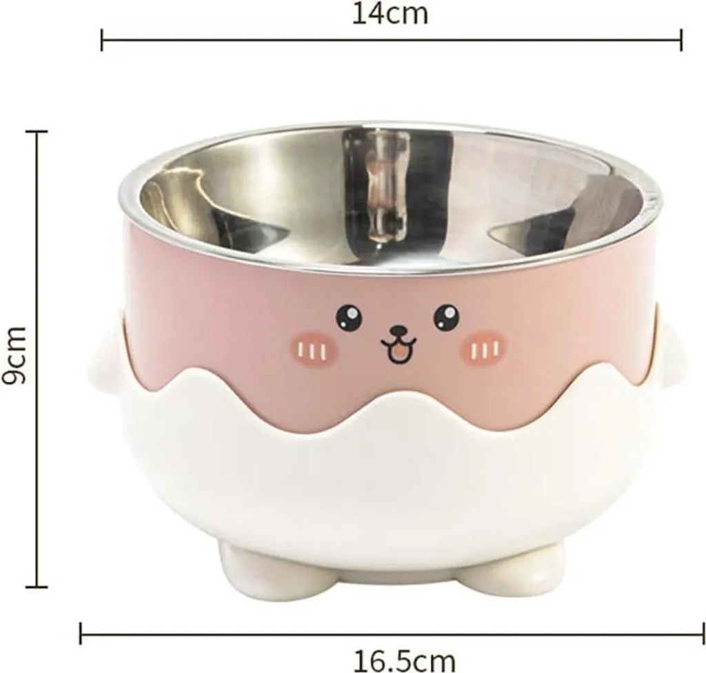 Offerta Ciotola INF Acciaio Inox 14cm Rosa | Per Gatti e Cani | Stock