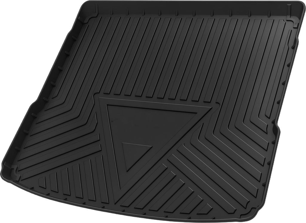 Flache Gesichtsladeflächen-Kofferraummatte Kofferraum-Laderaumkofferraummatte Streifen- und Dreiecksmuster für Audi Q5 2018-2024 für Audi SQ5 20...