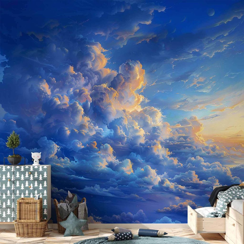 Vlies Fototapete - When the Sky Becomes a Canvas: Artistic Creation of Nature in the Clouds 250x175 cm Muster b-H-10029-a-a