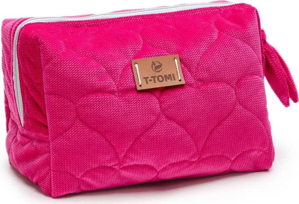 Baggie T-TOMI Magenta : Vanity Souple XXL en Tissu Haute Résistance