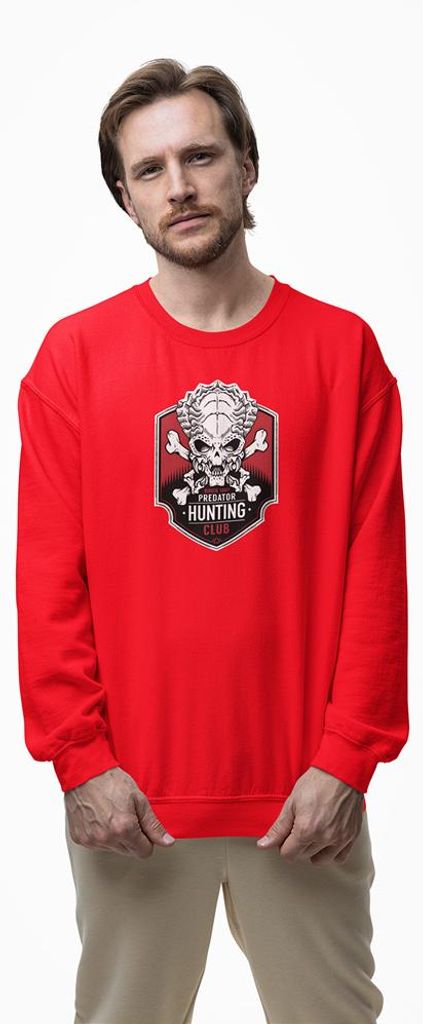 D&B Design Uni Pullover SWMO00097 Predator Rot-Größe 2XL