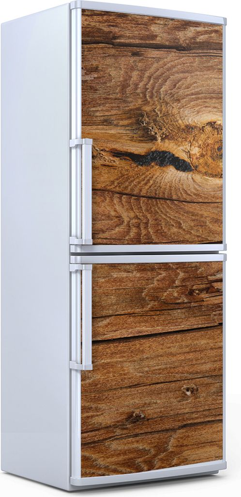Kühlschrankdekoration 60x180 cm Aufkleber auf dem Kühlschrank - Holz braun Material