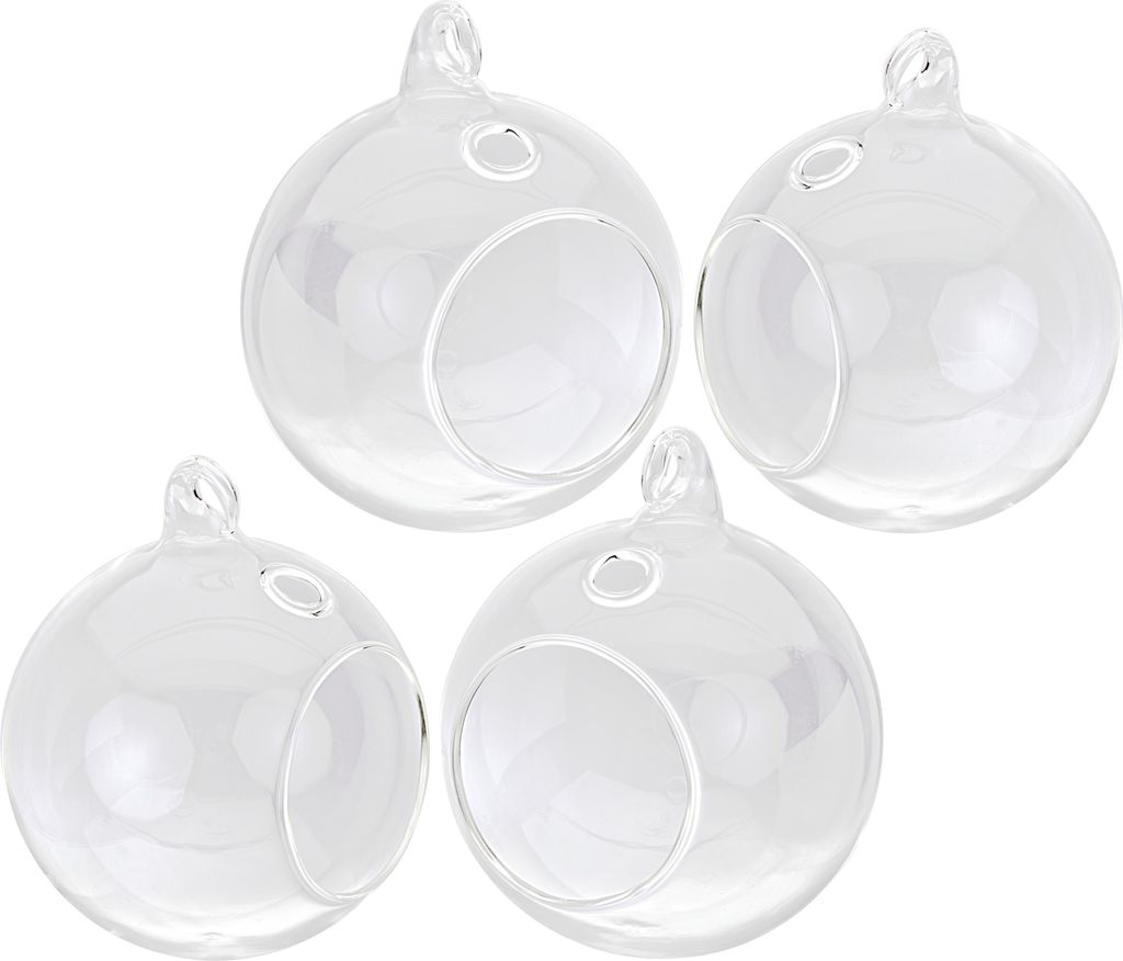 VBS Glaskugel offen, 4er-Pack Ø 9 cm Produktbild 