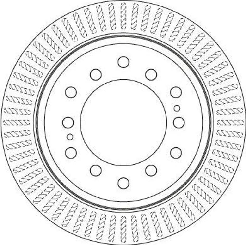 Disque de frein haute sécurité TRW DF6342 pour Land Cruiser et 4 Runner