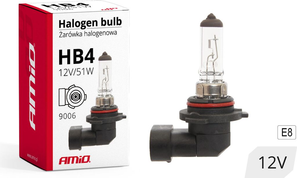Żarówka halogenowa HB4 12V 51W 9006 AMIO-01480 Zdjęcie produktu 