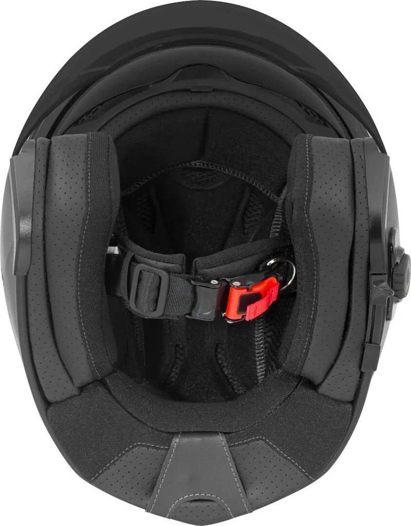 Casque jet Bluetooth Bogotto H586 BT Illus noir mat gris taille XS