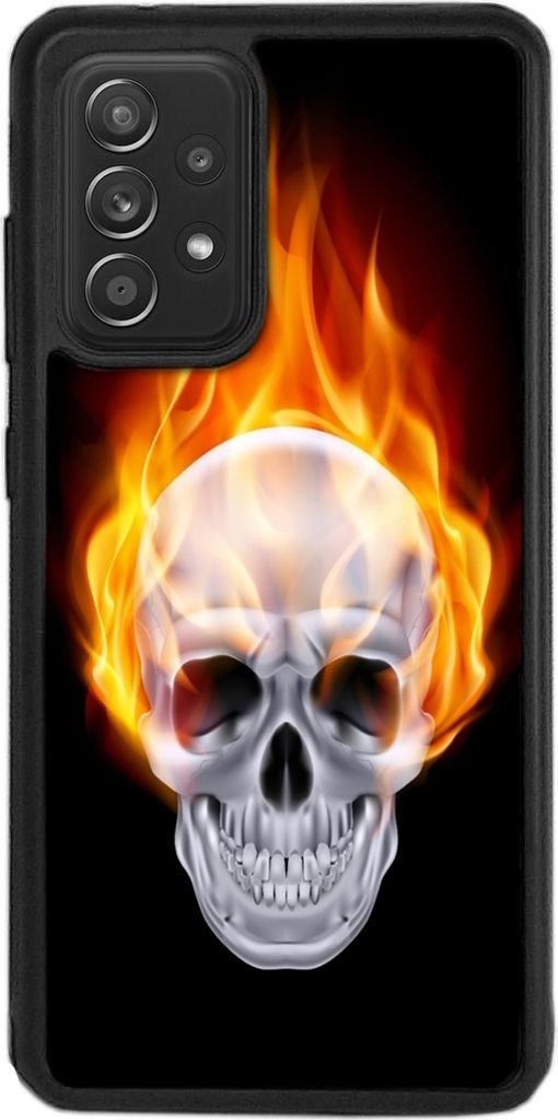 TPU Silikon Hülle für Samsung Galaxy A53 5G Handy Cover Case Schutzhülle Handyhülle Bumper MOTIV 3 Totenkopf
