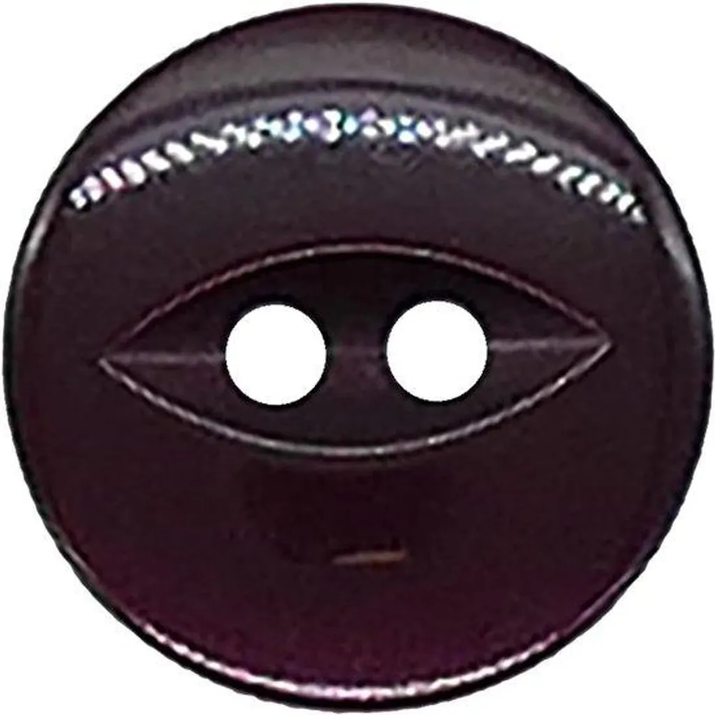 Boutons fisheye bordeaux 19 mm en acrylique résistant pour tricotage