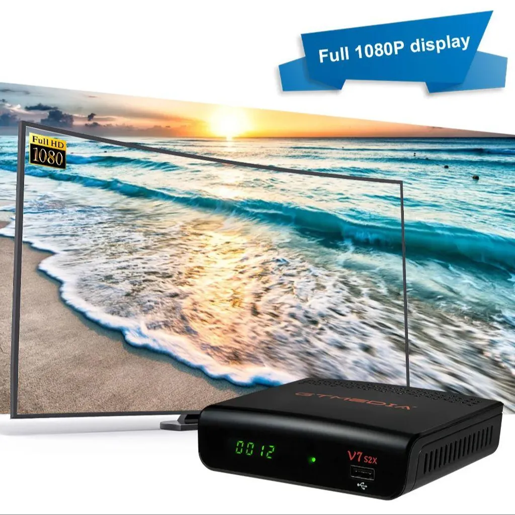Décodeur Satellite HD GTMEIDA V7 S2X Compatible DVB-S2X et Prise Europe - 4
