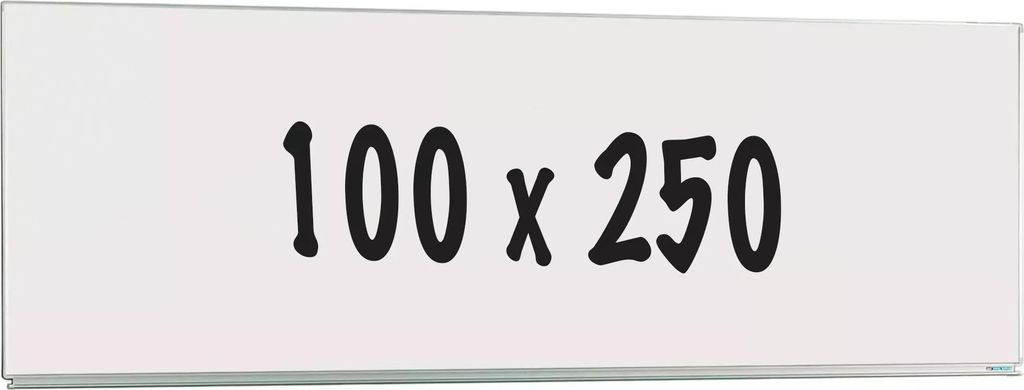 Whiteboard Deluxe Lambert - Emaillierter Stahl - Einseitige Tafel - Wochenplaner - Monatsplaner - Jahresplaner - Magnetisch - Weiß - 100x250cm
