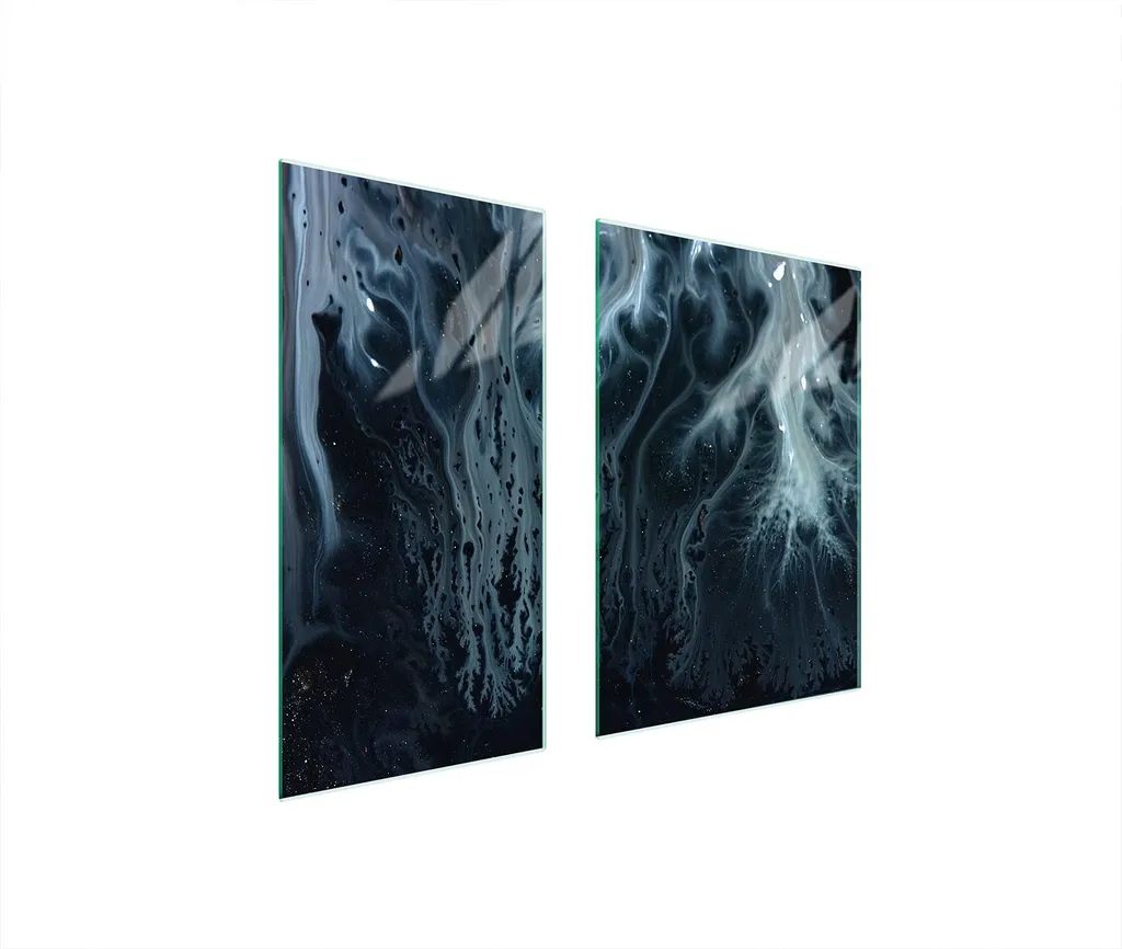 Piastre copri fornelli 2 pezzi 75x52 Copri piano cottura in ceramica tagliere in vetro motivo marmo