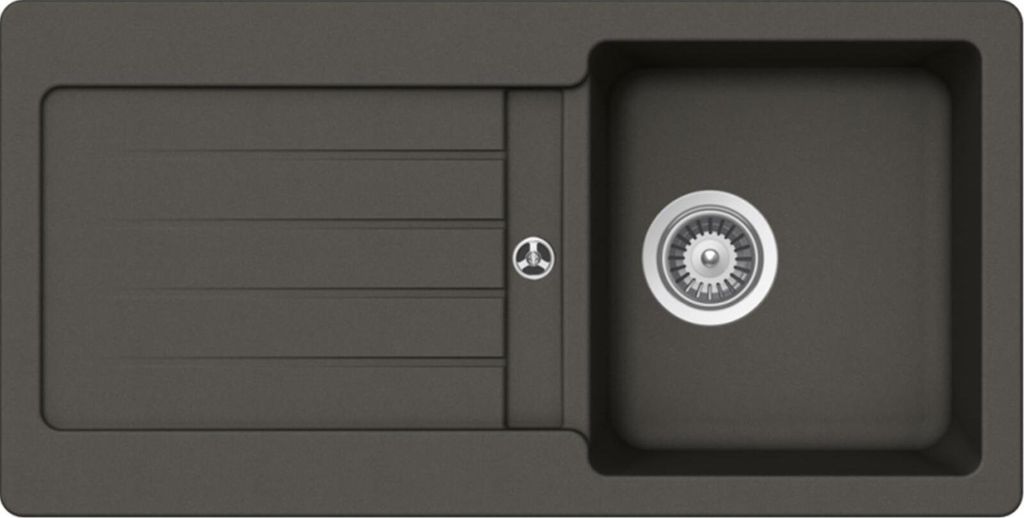 Schock Einbauspüle Typos D-100S A Asphalt - Auflagespüle