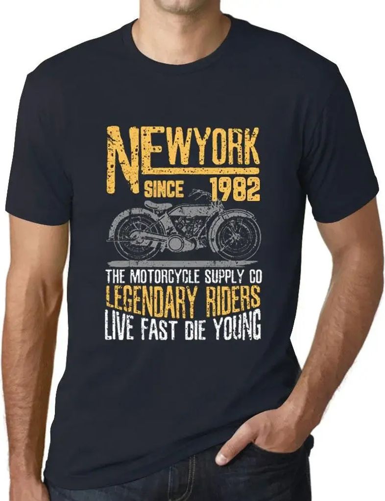 Herren Grafik T-Shirt Motorradlegenden seit 1982 – Motorcycle Legendary Riders Since 1982 – Geschenk 42. Geburtstag Jahrestag 42 Jahre Jubiläu...