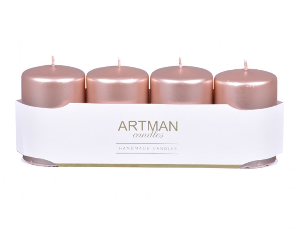 Nohel Garden Svíčka adventní VÁLEC metalická d6x9cm 4ks Obrázek produktu 