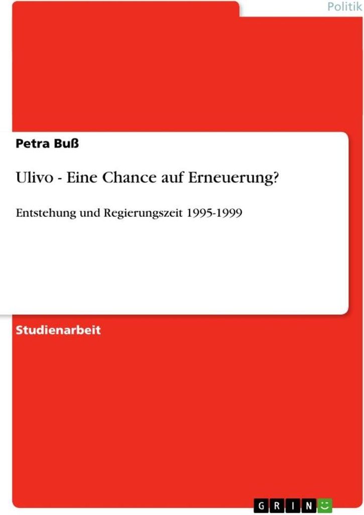 Ulivo - Eine Chance auf Erneuerung?
