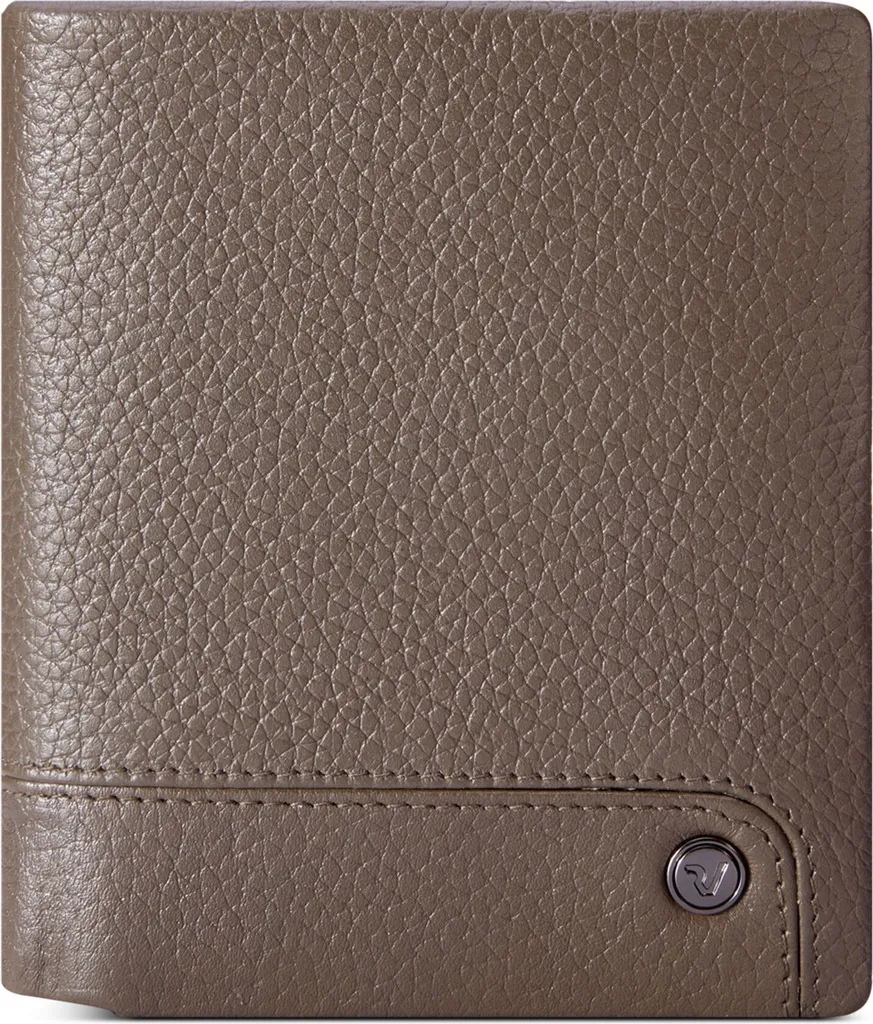 Porte-monnaie Roncato Alaska en cuir noir 9 cm avec protection RFID sûr